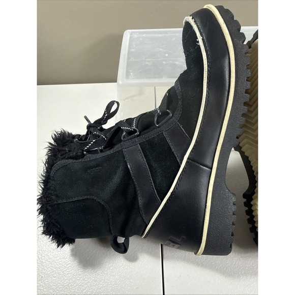 Sorel Tivoli II  Women Faux Fur  Suede Boots Waterproof Size US 6.5 Black - Picture 9 of 16